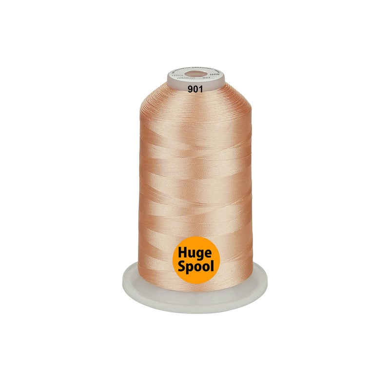 Simthread - 33 Selections - Various Assorted Color Packs of Polyester Embroidery Machine Thread Huge Spool 5500Y for All Purpose Sewing Embroidery Machines - Skin Tone Color - Image 2